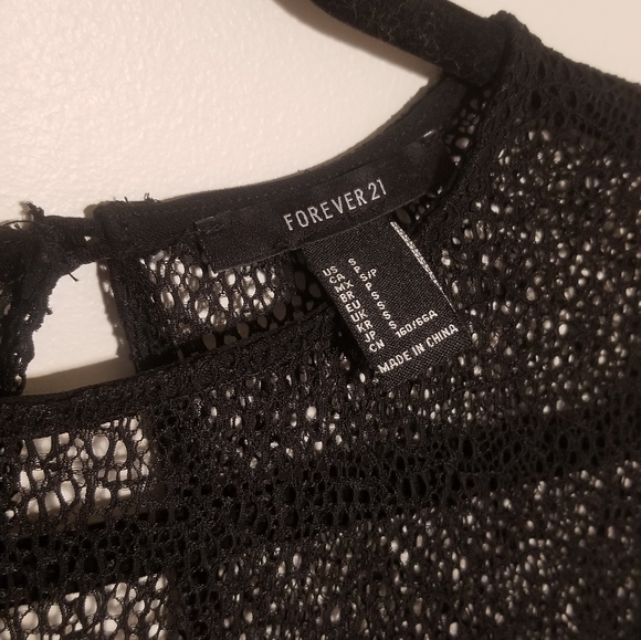Forever21 Black Lace Romper - Picture 2 of 3